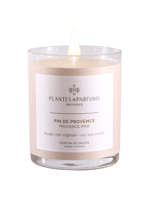 Bougie Végétale Parfumée Pin de Provence 180g Plantes et...